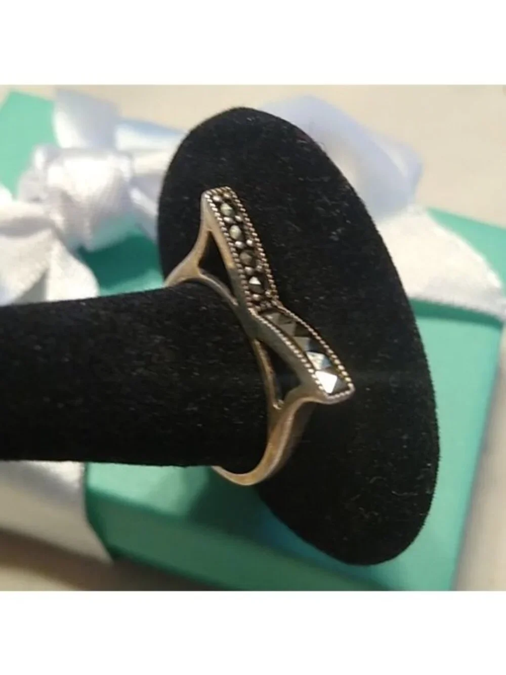 Art Deco Sterling Silver & Marcasite 
